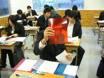 教室にて
